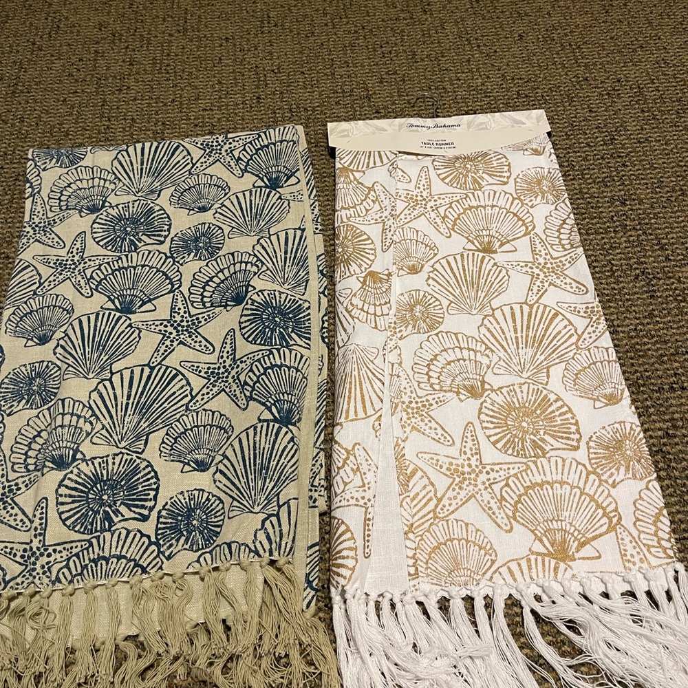 Tommy Bahama table runners set of 2 brand new